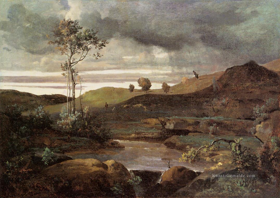 Die römische Campagna im Winter plein air Romantik Jean Baptiste Camille Corot Ölgemälde
